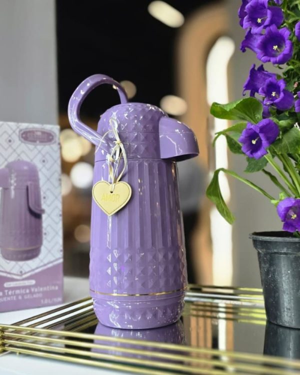 Garrafa Térmica Valentina Lavanda Flor - Imagem 2