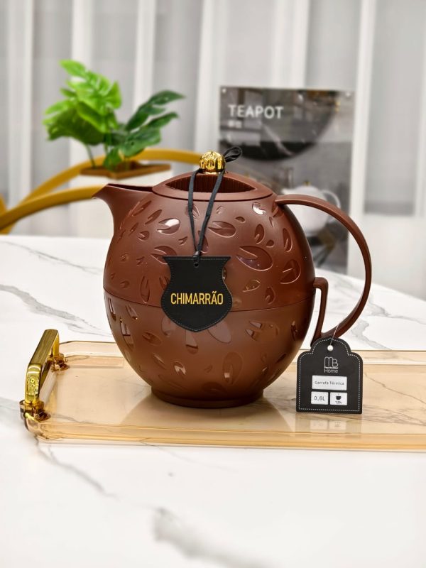 Etiqueta de Identificação Chimarrão/Chá - Cor Preta em Couro PU