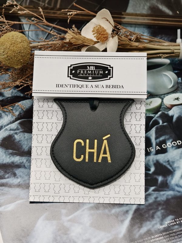 Etiqueta de Identificação Chimarrão/Chá - Cor Preta em Couro PU - Imagem 3