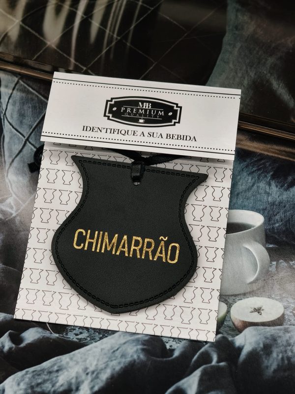 Etiqueta de Identificação Chimarrão/Chá - Cor Preta em Couro PU - Imagem 2